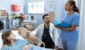 Nurse and doctor